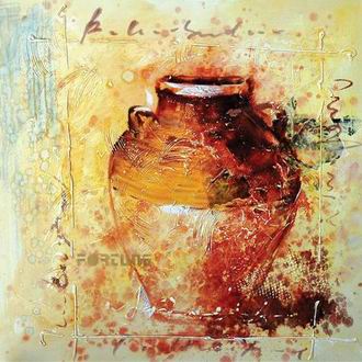 Textured Utensils oil painting